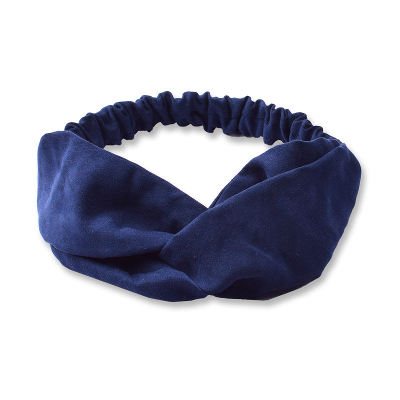 Suede Face Wash Headband Literary Fashion