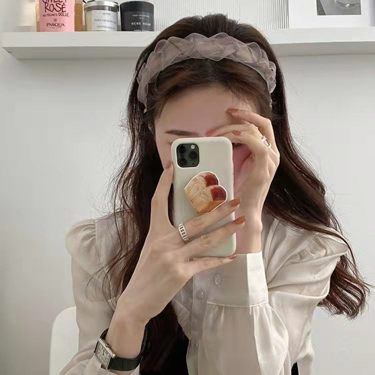 Super Fairy Mesh Headband Female Face Wash Highend Headwear Hairpin  Hair Accessories