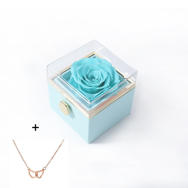 Stainless Steel Double Love Necklace Box Set