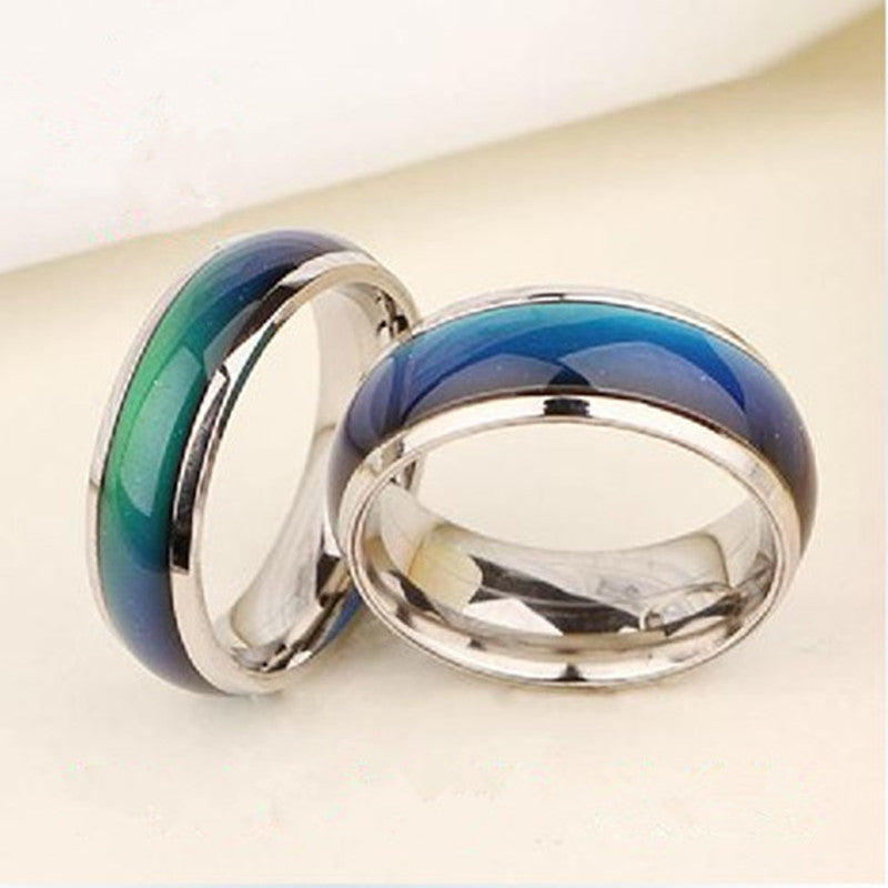 Fashion Changing Color Adjustable Mood Ring