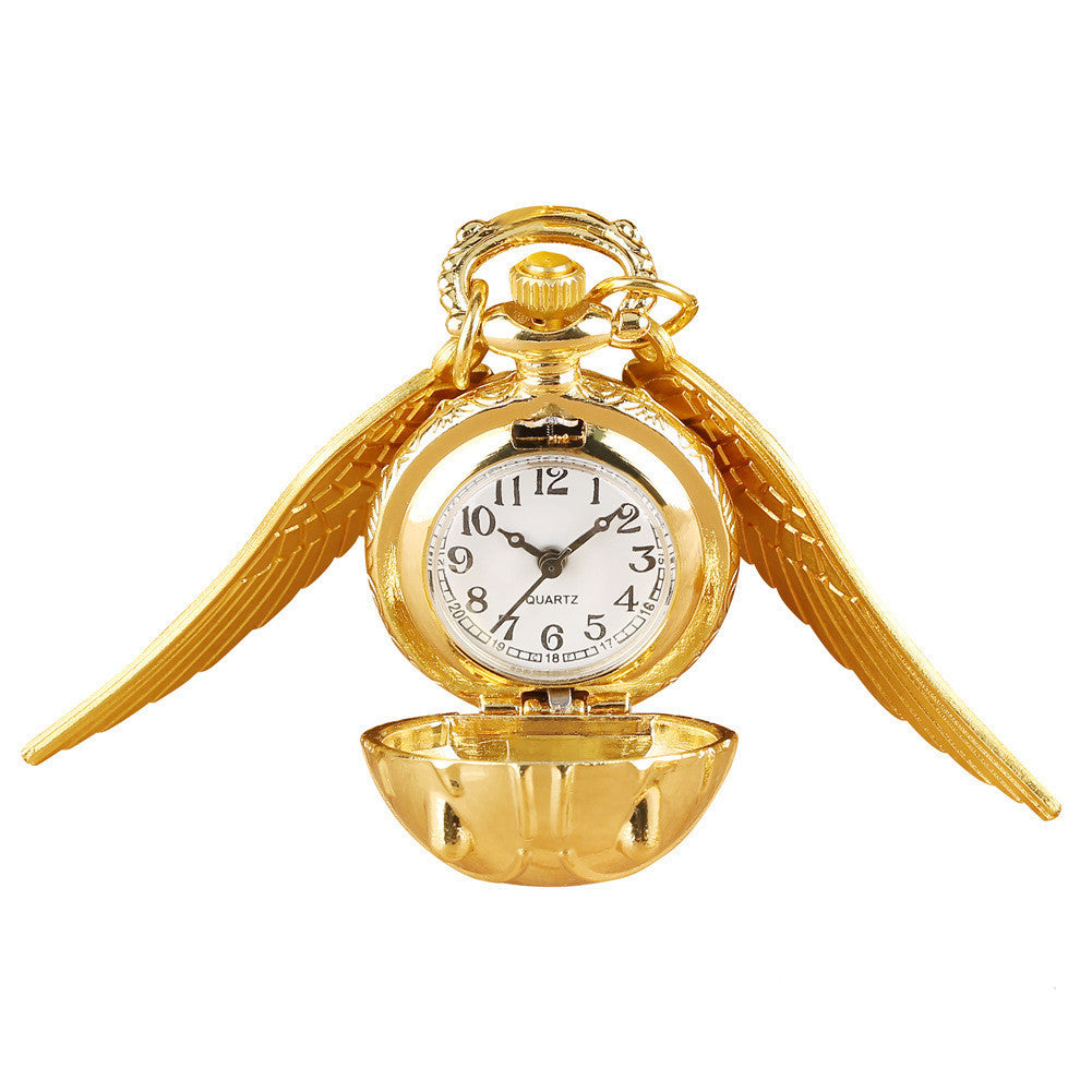 Golden pocket watch