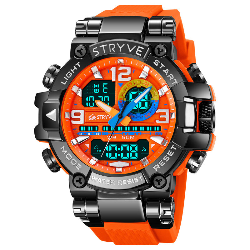 Sports Colorful Luminous Electronic Waterproof Watch Multifunctional Student Watch