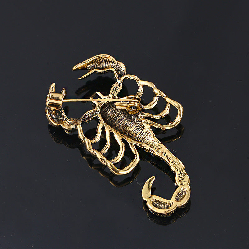 Alloy Scorpion Rhinestone Brooch