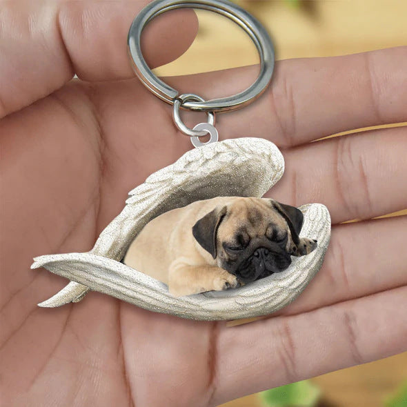 Creative Fashion Cute Dog-shaped Acrylic Keychain