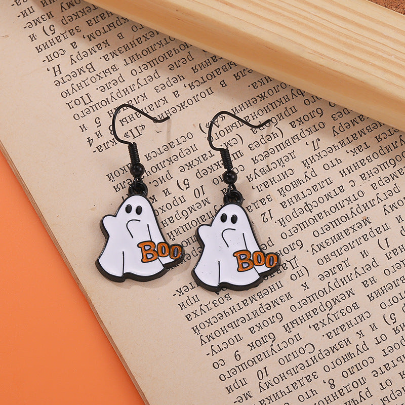 New Creative Halloween Pumpkin Head Ghost Alloy Dripping Oil Badge Brooch