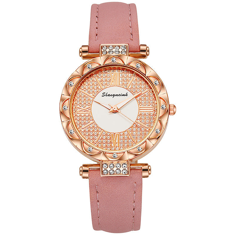 Diamond-encrusted Starry Belt Women's Quartz Watch