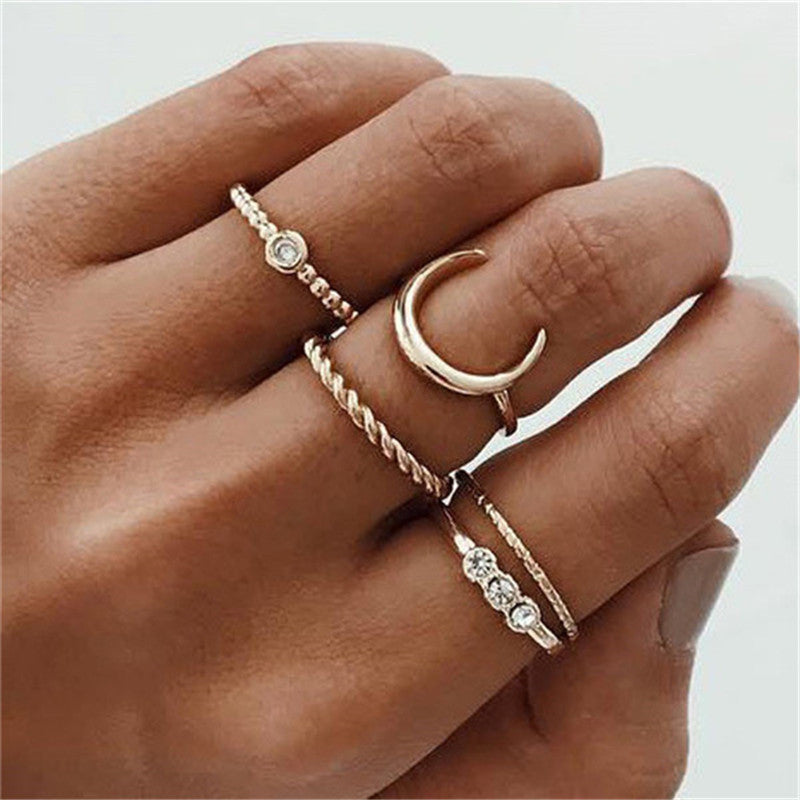 Retro women's joint ring ring set