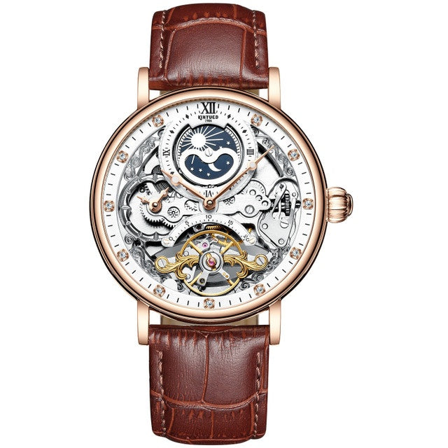 KINYUED Skeleton Automatic Mechanical Watch