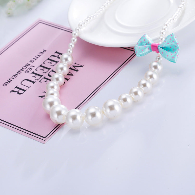 Wholesaling new children necklaces creative children jewelry bracelets lovely sweet fashion children pearl necklaces