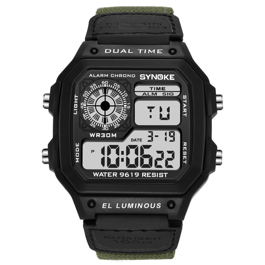 Retro Electronic Watch Luminous Waterproof Sports Men's Watches