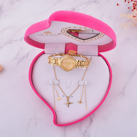 Simple Exquisite Jewelry Watch & Necklace Gift Box