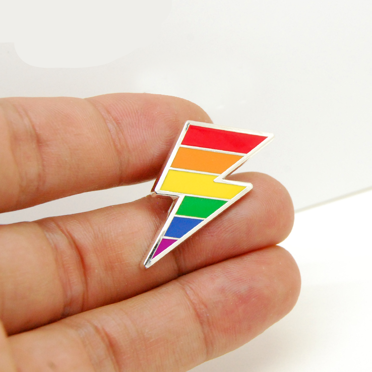 Rainbow LGBT Gay Enamel Metal Badge Brooch