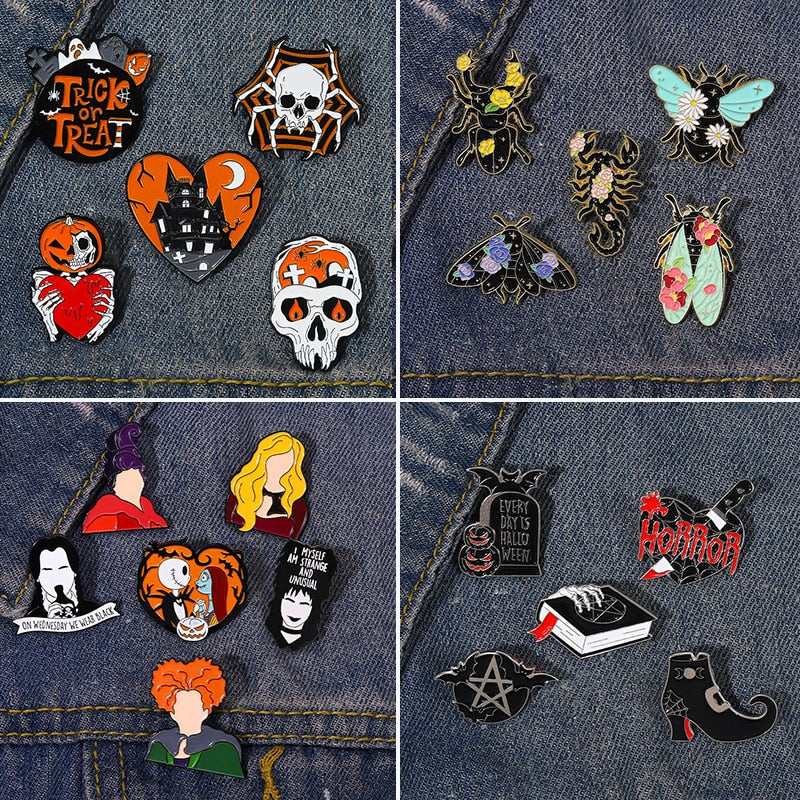 Halloween Alloy Brooch Skull SeriesPumpkin