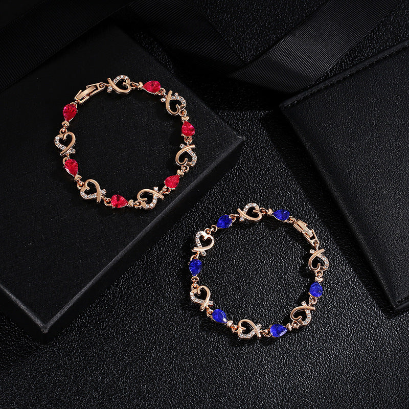 Radiant Heart Hollow Bracelet