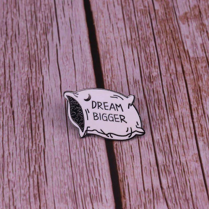 Inspirational Dream Pin Space Galaxy Badge