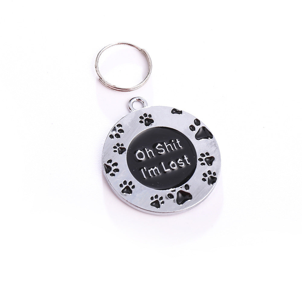 Pet Accessories Pendant Zinc Alloy Anti Loss Lettering