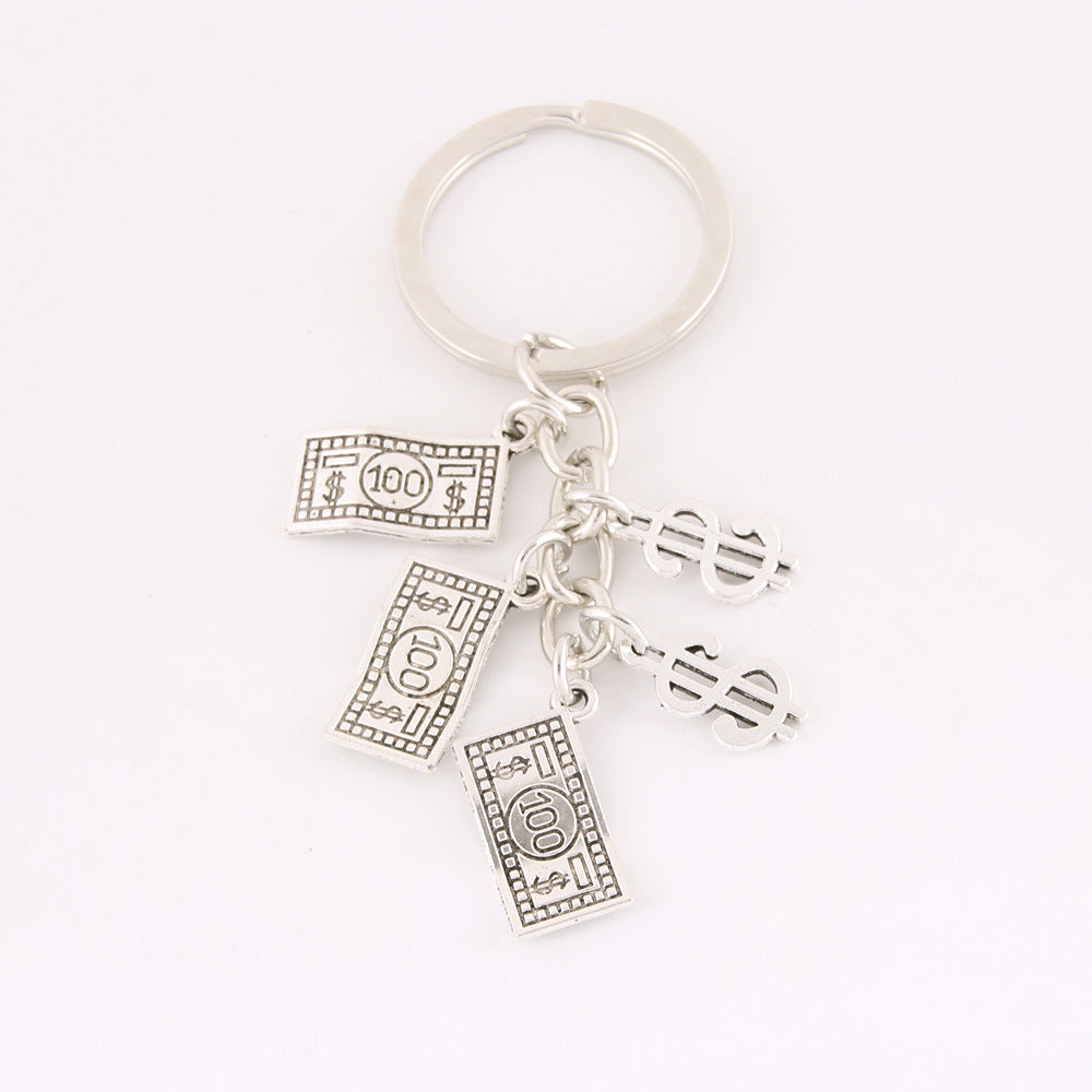 Dollar Abacus Money Tree Keychain Backpack Pendant