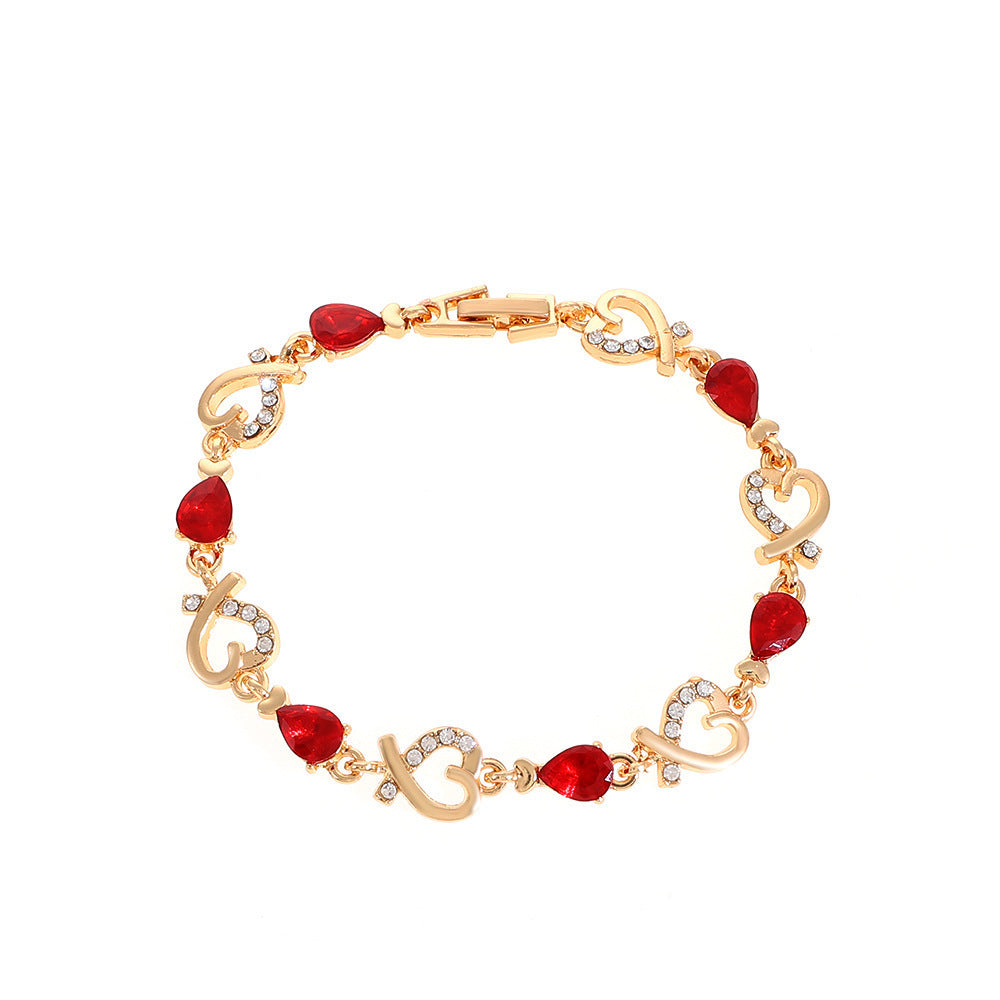 Radiant Heart Hollow Bracelet