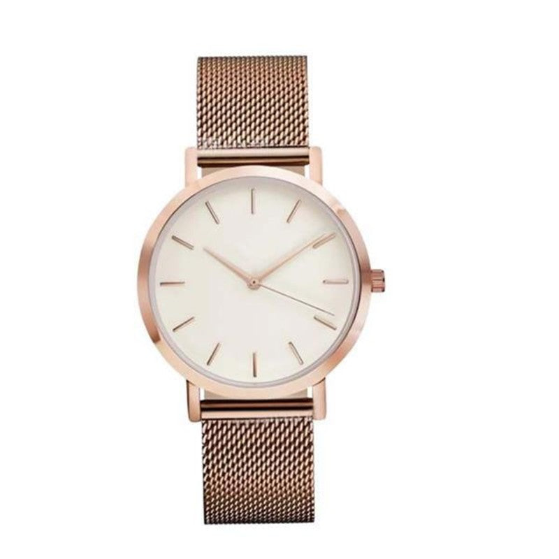 Steel-Band Fashion Quartz Watch