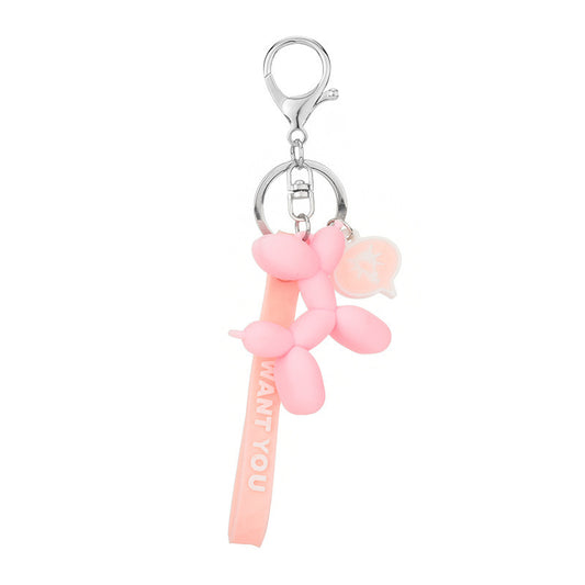 Balloon Dog Keychain Doll Pendant