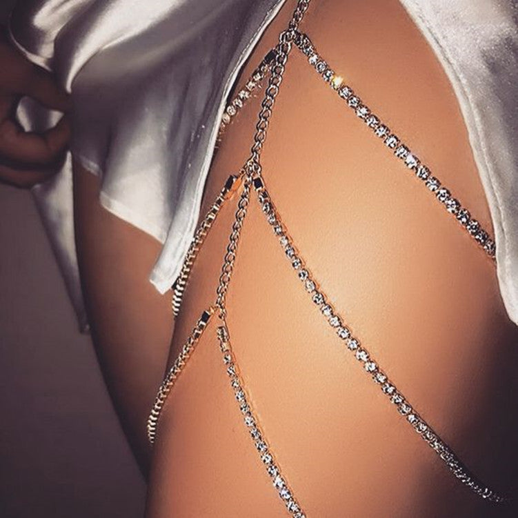 Multi-Layered Leg Chain Body Jewelry