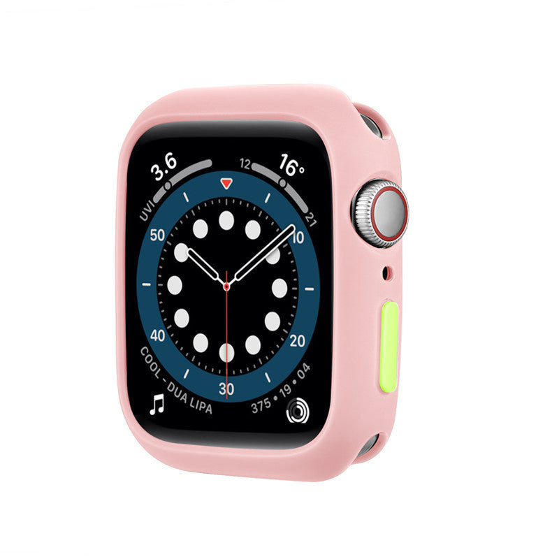 Compatible with Apple, Protective Cover 6th Generation Watch Shell Button Candy Cover Iwatch6 5 4 3 2