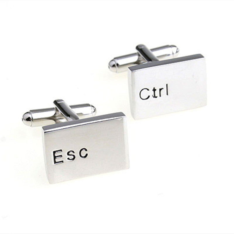 Metal Letter French Shirt Men's Cufflinks