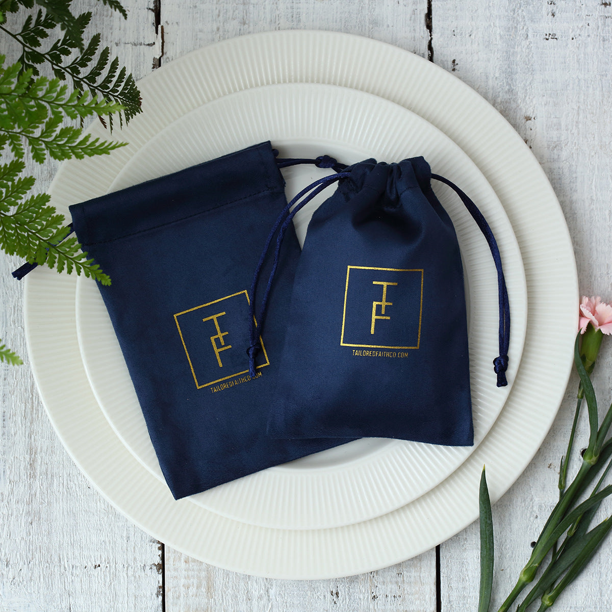 Flannel Drawstring Storage Bag