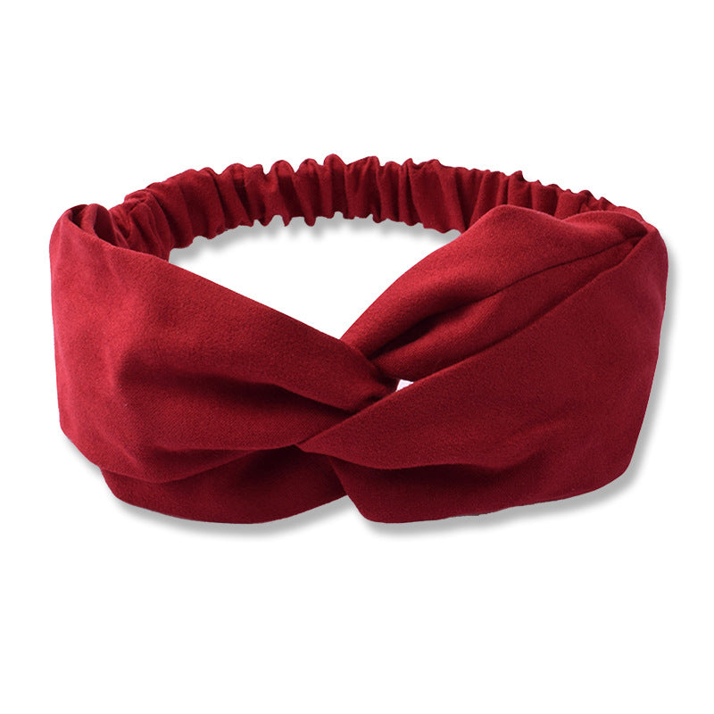 Suede Face Wash Headband Literary Fashion