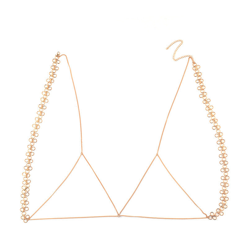 Alloy necklace body chain