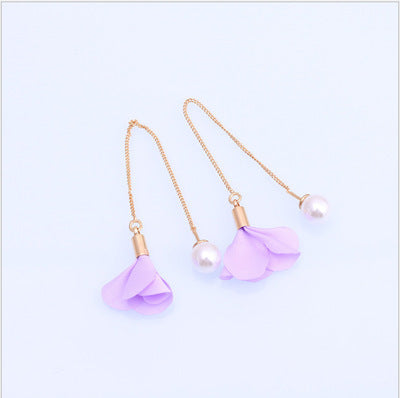 Female tassel earrings pearl earrings