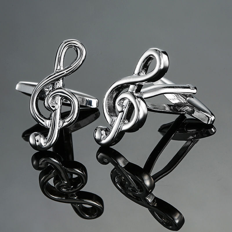 Brass Music Series Musical Instrument Note Cufflinks