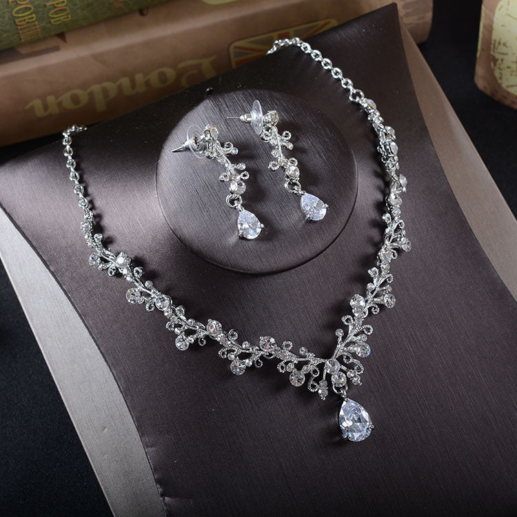 Sparkling Rhinestone Bridal Jewelry Set