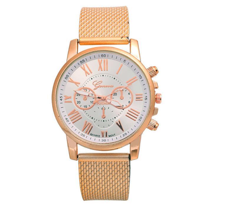 PVC multi-color face bracelet watch Roman digital face quartz watch WISH hot sale ladies Geneva watch