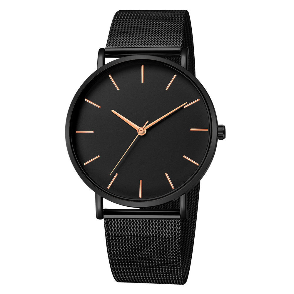 Mesh belt men's watch