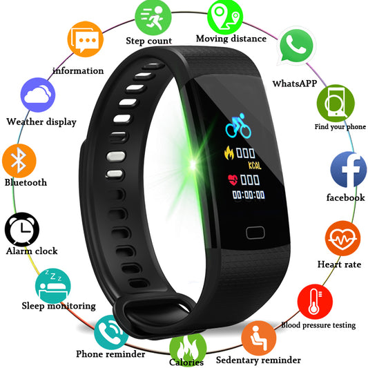 LIGE color screen multifunctional smart bracelet