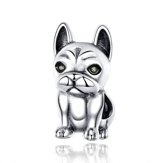 Dog sterling silver pendant