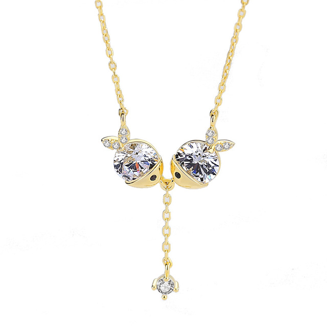 Cute necklace zircon necklace