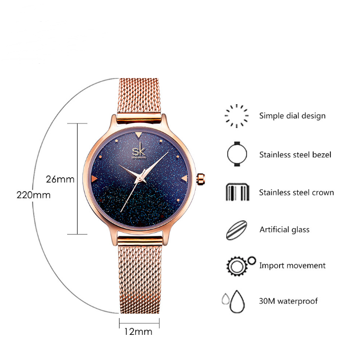 Quartz watch waterproof watch