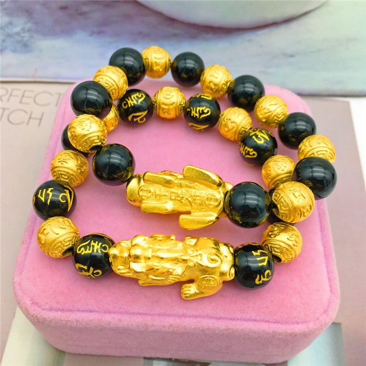 Vietnamese Sand Gold Plated Brave Bracelet