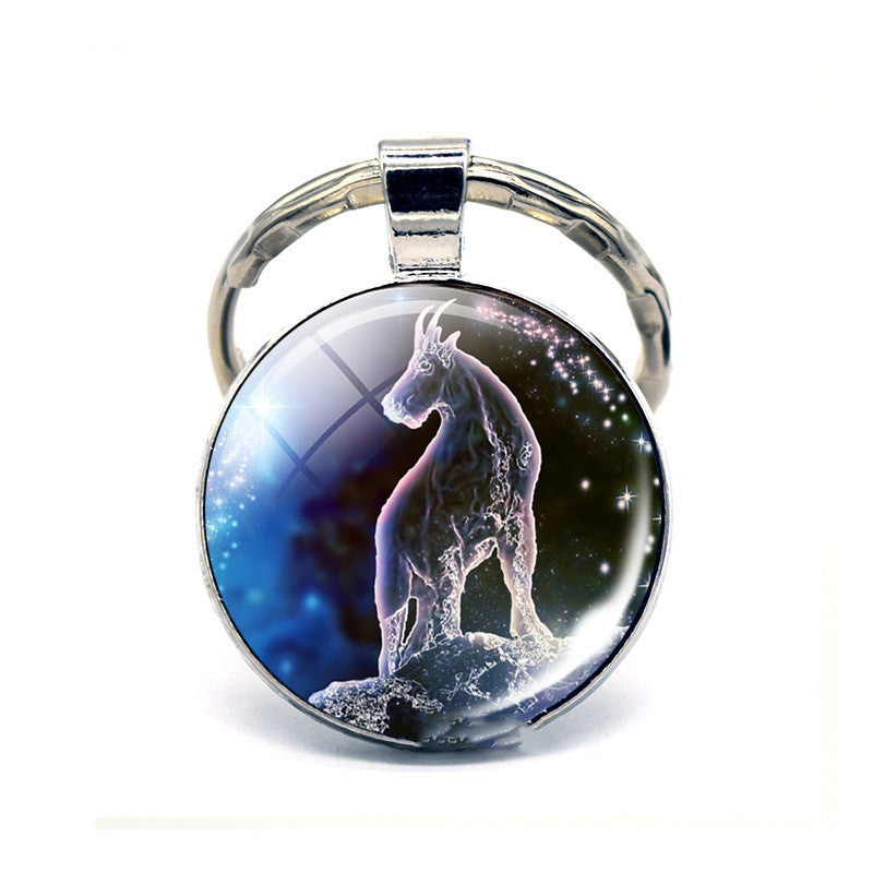 Twelve Constellation Keychain Birthday Gift