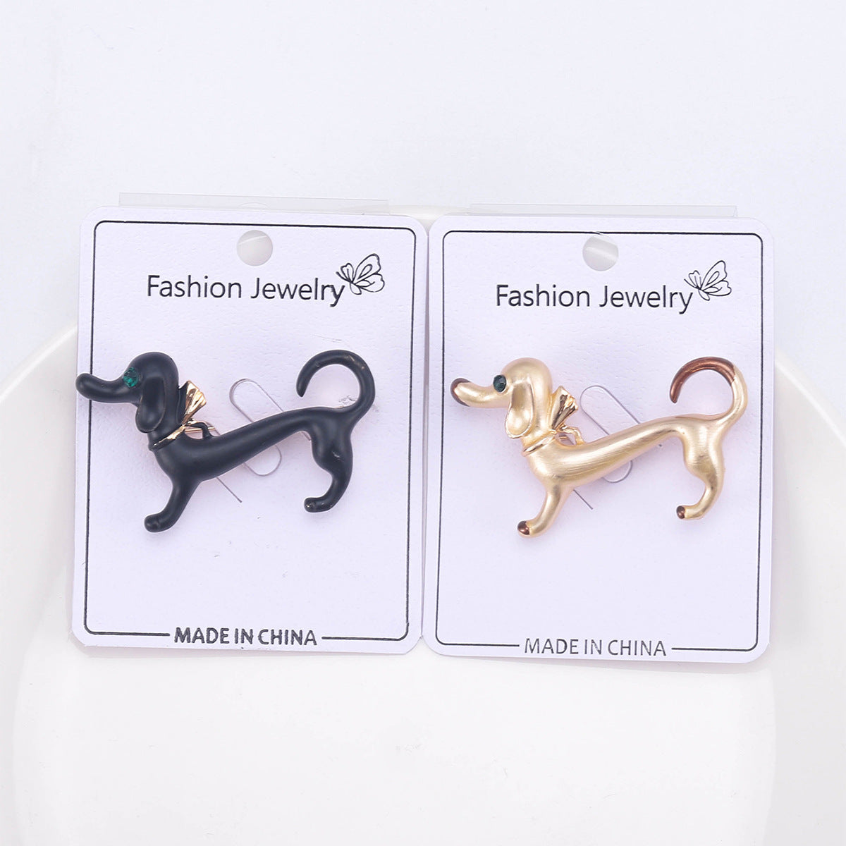 Cute Dripping Oil Sausage Dog Animal Pin Simple Same Style Breastpin Ornament