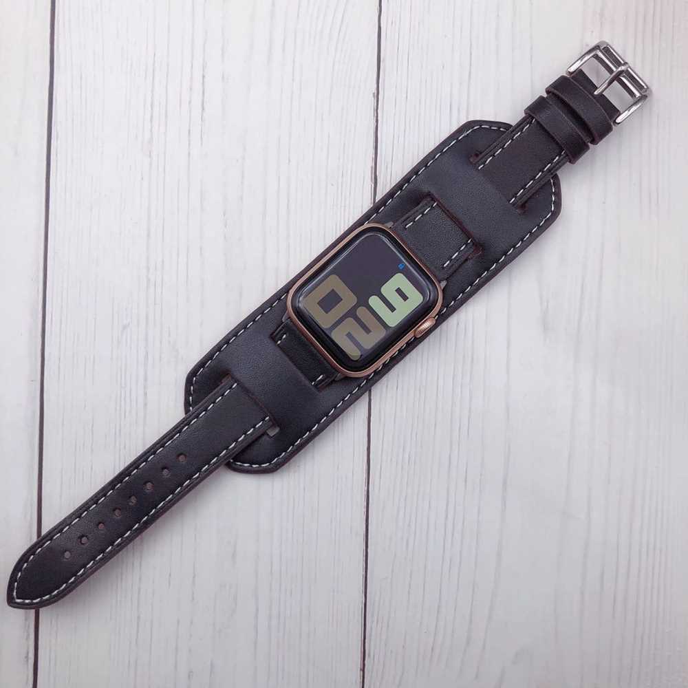 Bracelet Watch-Band  Buckle-Cuff Leather Loop