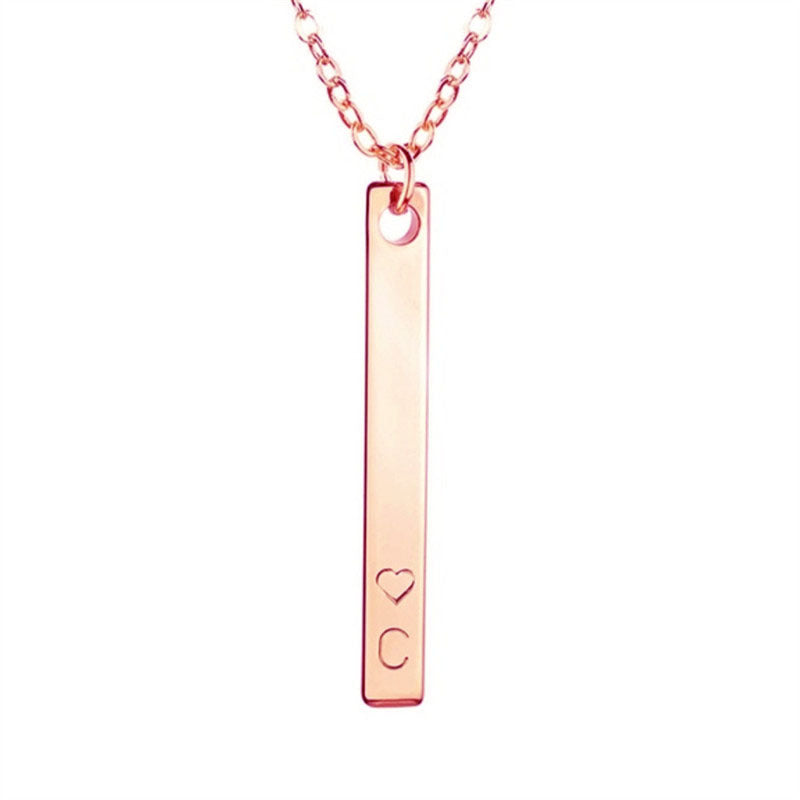 Letter pendant necklace