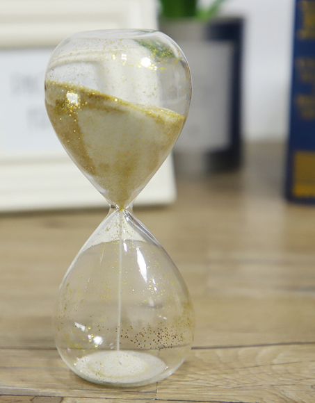 Creative hourglass timer as a gift for fine home decor