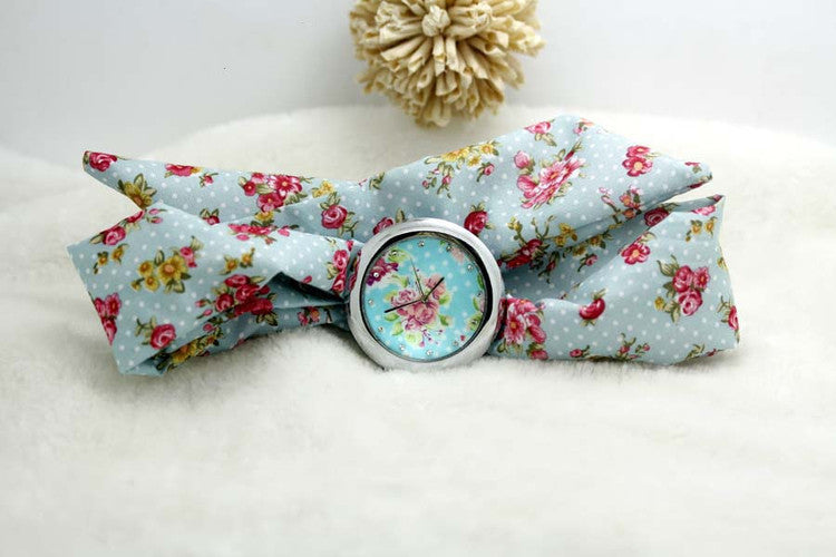 Fabric watch fashion ladies watch high quality fabric watch