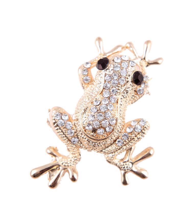 Korean Fashion Diamond Animal FROGPRINCE Brooch Female Corsage