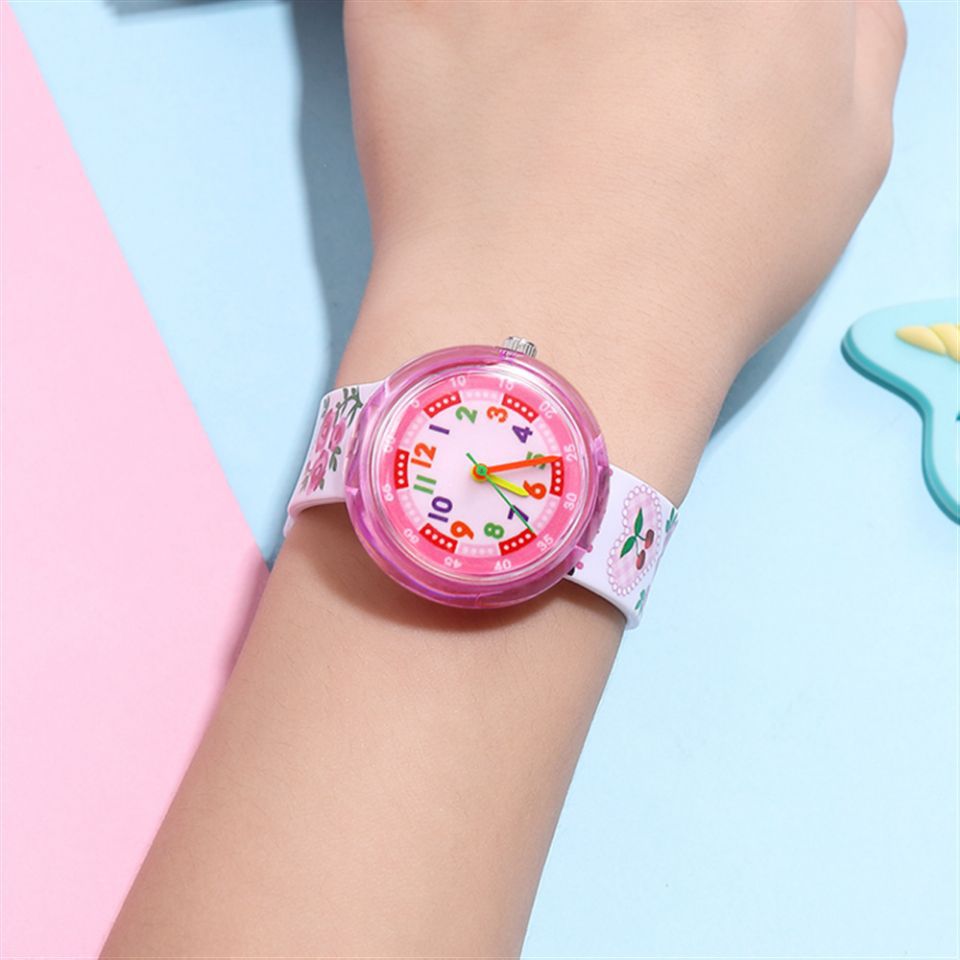 Children's Silicone Cartoon Transparent Cute Fashion Watch