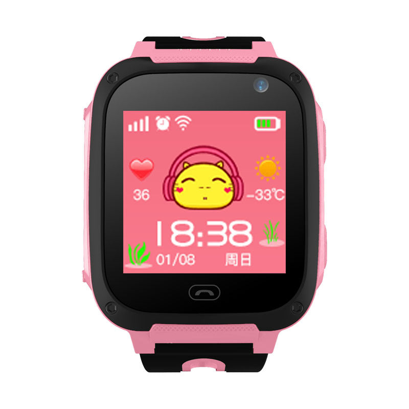 Gifted Children Touch Screen Smart Wearable Phone Watch With GPS Positioning Anti Loss Function