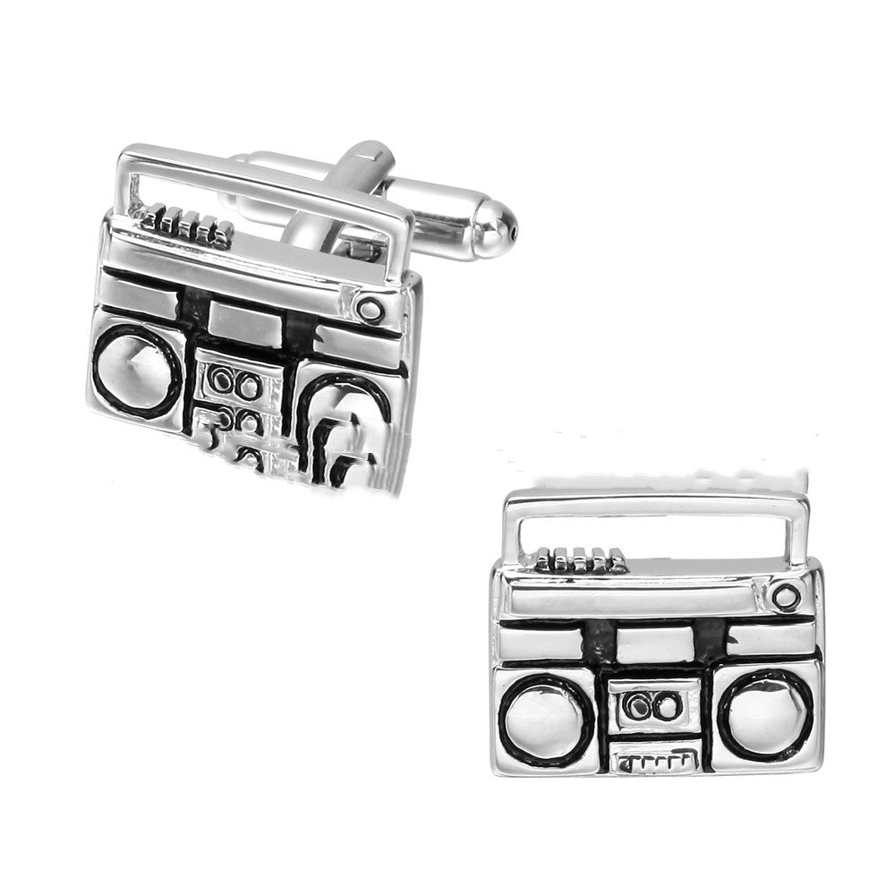 French Music Radio Cufflinks Shirt Accessories